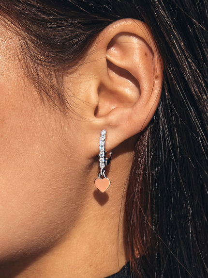 Сережки фіаніт Срібло 925° золото 375° 978080