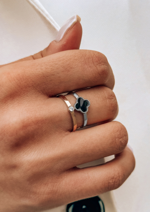 Каблучка емаль Срібло 925° золото 375° 100687