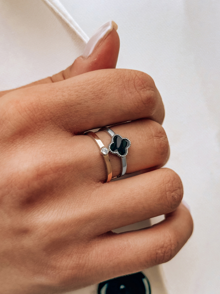 Каблучка емаль Срібло 925° золото 375° 100687