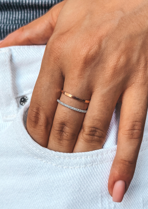 Каблучка фіаніт Срібло 925° золото 375° 106050