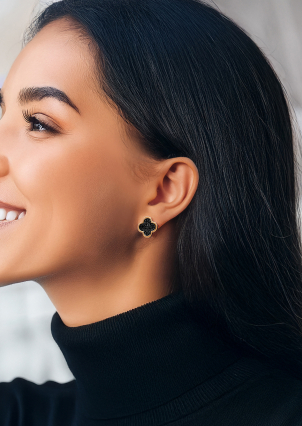 Сережки фіаніт Срібло 925° золото 375° 000458ч