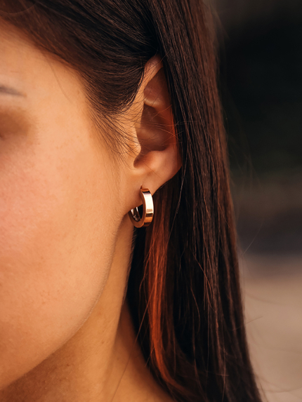 Сережки без вставок Срібло 925° золото 375° 000242