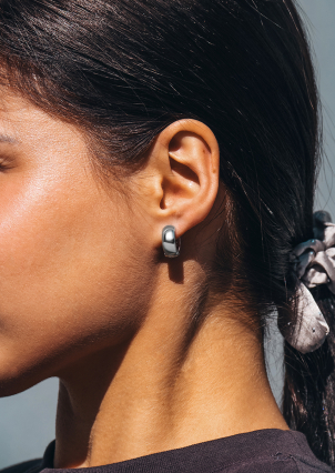 Сережки фіаніт Срібло 925° (родій) 059510