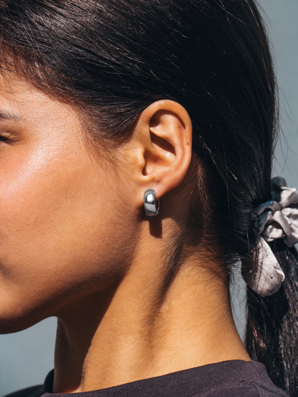 Сережки фіаніт Срібло 925° (родій) 059510