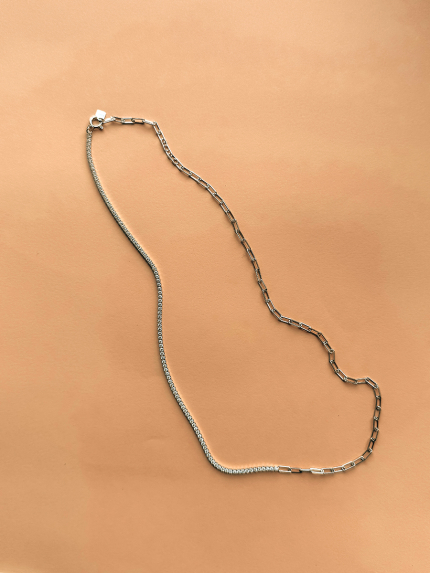 Кольє фіаніт Срібло 925° (родій) 978186