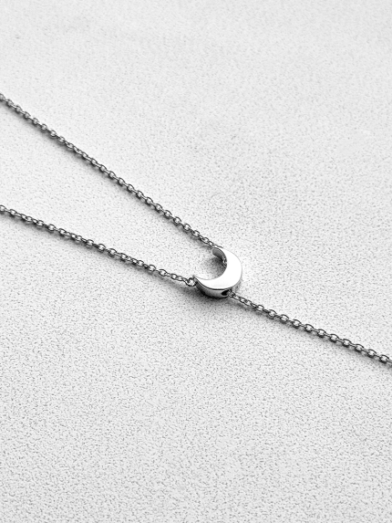 Кольє без вставок Срібло 925° (родій) 978189