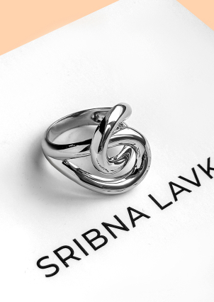 Каблучка без вставок Срібло 925° (родій) 978192