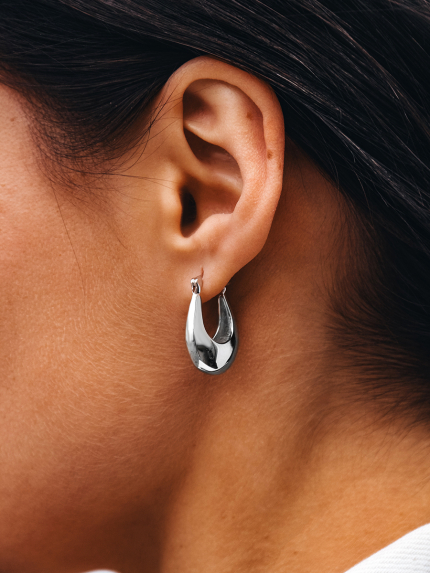 Kolczyki bez wkładek Srebro 925° (rod) 978199