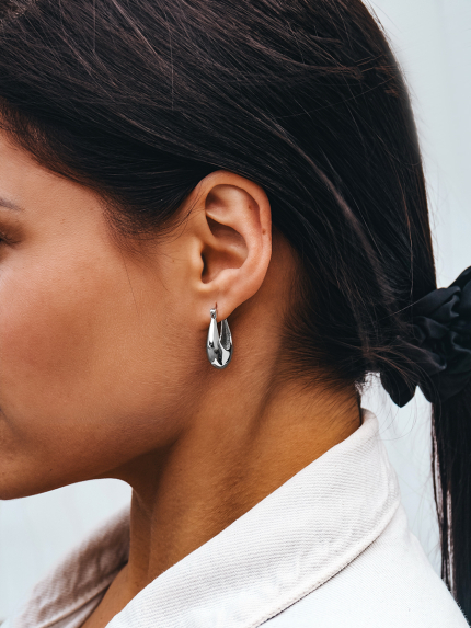 Kolczyki bez wkładek Srebro 925° (rod) 978199