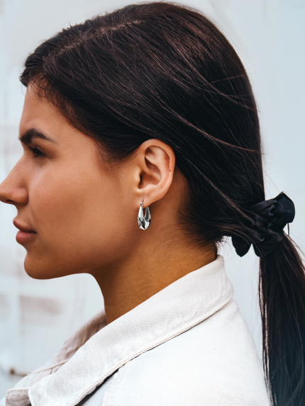 Kolczyki bez wkładek Srebro 925° (rod) 978199