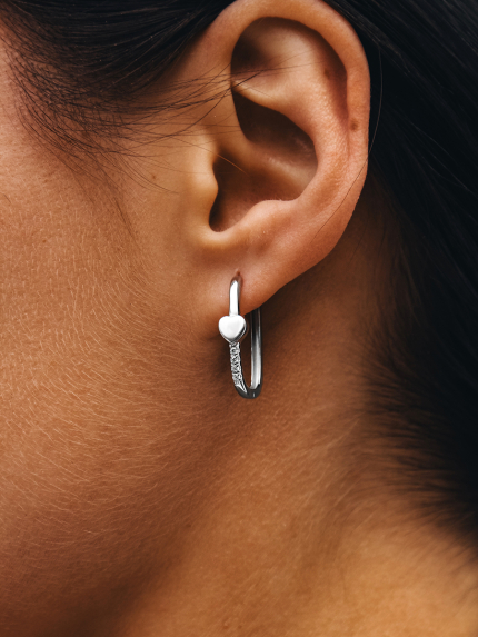 Сережки фіаніт Срібло 925° (родій) 978200