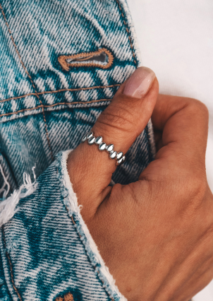 Каблучка без вставок Срібло 925° (родій) 978207