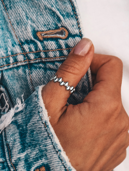 Каблучка без вставок Срібло 925° (родій) 978207