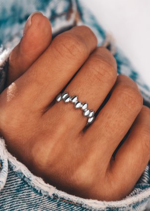 Каблучка без вставок Срібло 925° (родій) 978207