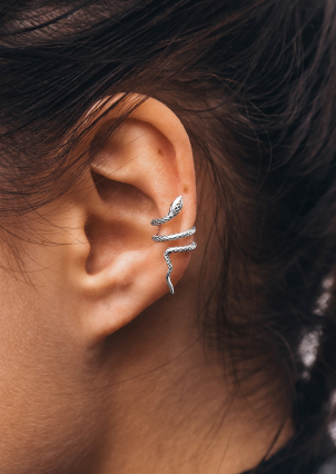 Сережки без вставок Срібло 925° (родій) 978209