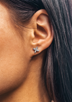 Сережки Фіаніт (5А) Срібло 925° (родій) 978211