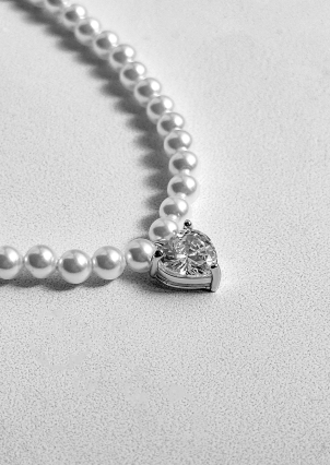 Кольє Shell Pearl Срібло 925° (родій) 190642