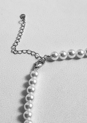 Кольє Shell Pearl Срібло 925° (родій) 190642