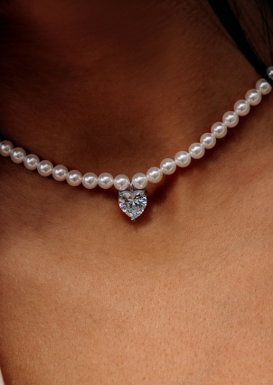 Кольє Shell Pearl Срібло 925° (родій) 190642