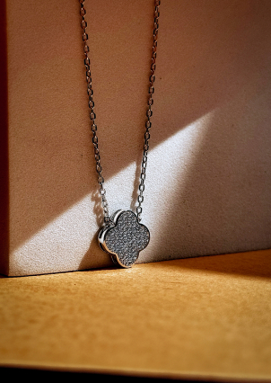 Кольє фіаніт Срібло 925° (родій) 190483