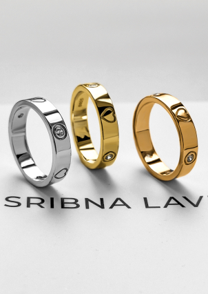 Каблучка фіаніт Срібло 925° (родій) 978237