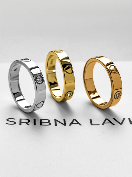 Каблучка фіаніт Срібло 925° (родій) 978237