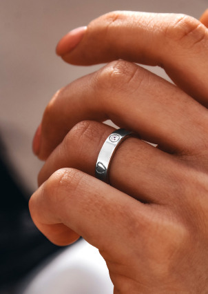 Каблучка фіаніт Срібло 925° (родій) 978237