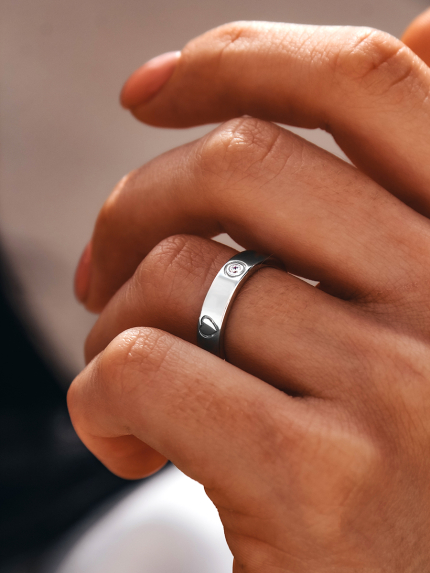 Каблучка фіаніт Срібло 925° (родій) 978237