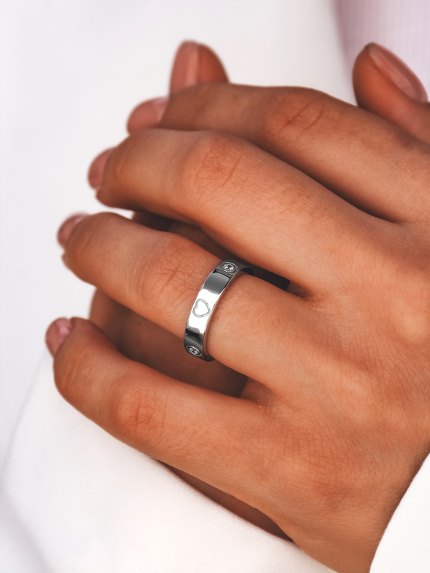 Каблучка фіаніт Срібло 925° (родій) 978237