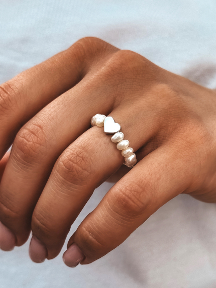 Каблучка перлина Срібло 925° (родій) GSR756PM