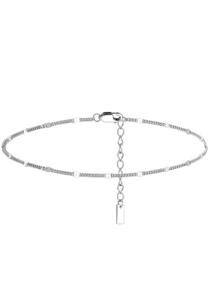 Браслет без вставок Срібло 925° (родій) 978240