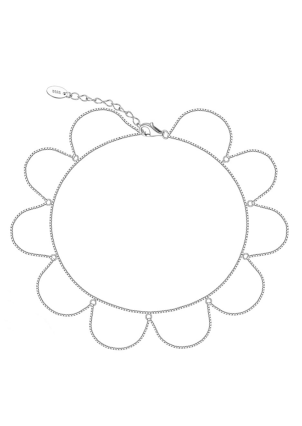 Браслет без вставок Срібло 925° (родій) 978241