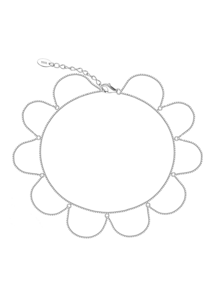 Браслет без вставок Срібло 925° (родій) 978241