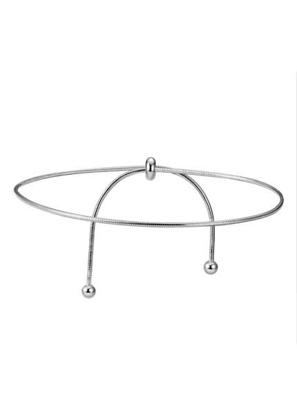 Браслет без вставок Срібло 925° (родій) 978242