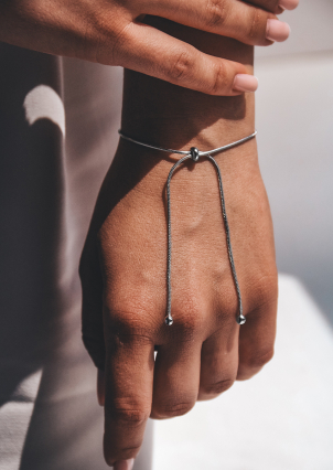 Браслет без вставок Срібло 925° (родій) 978242