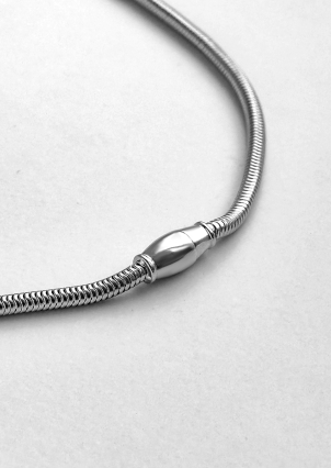 Кольє без вставок Срібло 925° (родій) GZN1110P