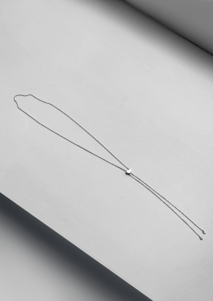 Кольє без вставок Срібло 925° (родій) GSR1109P