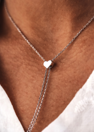 Кольє без вставок Срібло 925° (родій) GSR1109P