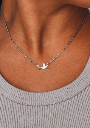 Кольє без вставок Срібло 925° (родій) 3124