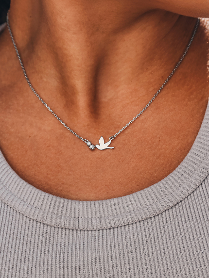 Кольє без вставок Срібло 925° (родій) 3124