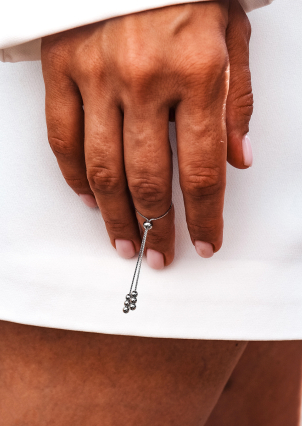 Каблучка без вставок Срібло 925° (родій) 121124