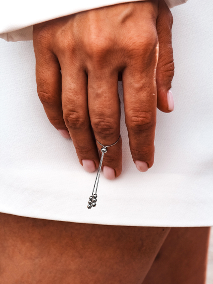 Каблучка без вставок Срібло 925° (родій) 121124