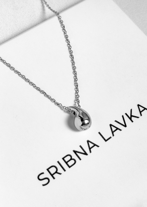 Кольє без вставок Срібло 925° (родій) 190853