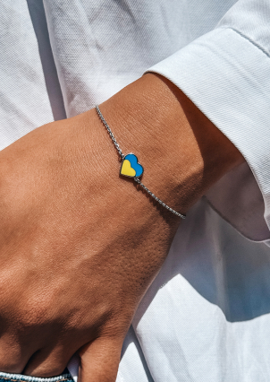 Браслет емаль Срібло 925° (родій) 125810