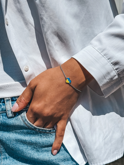 Enamel bracelet Silver 925° (rhodium) 125810