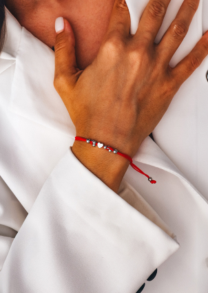 Браслет без вставок Срібло 925° (родій) 000776