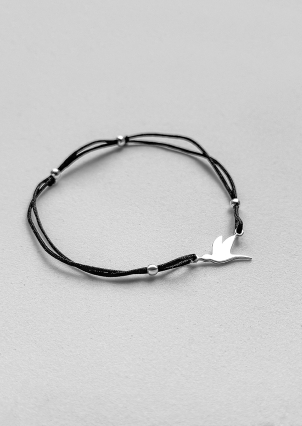 Браслет без вставок Срібло 925° (родій) 100790