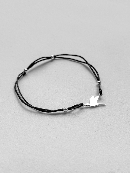 Браслет без вставок Срібло 925° (родій) 100790