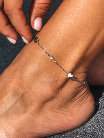 Браслет фіаніт Срібло 925° (родій) 978356