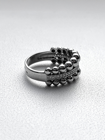 Каблучка фіаніт Срібло 925° (родій) 000491